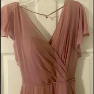 Morale bridesmaid dress size 6 dusty rose color